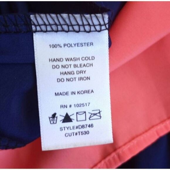 SOPRANO DK BLUE & CORAL DRESS SZ.XS EUC - Picture 7 of 7